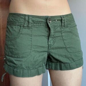 Olive Green Women's Shorts